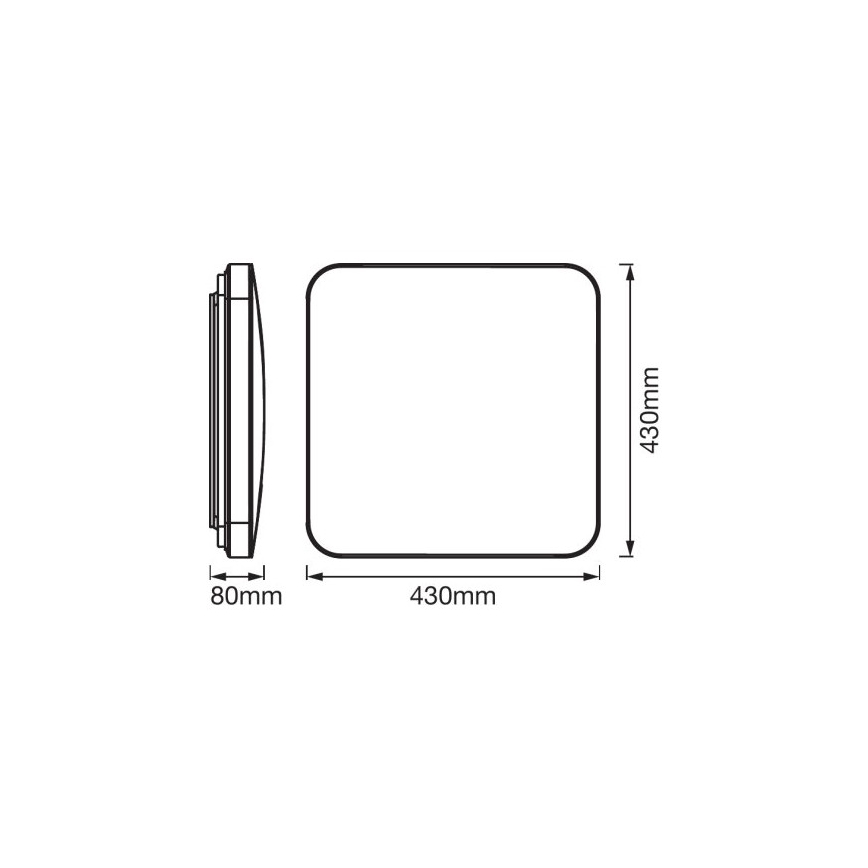 Ledvance - LED-Deckenleuchte mit Sensor ORBIS LED/50W/230V 3000K