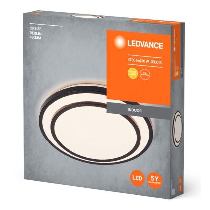 Ledvance - LED-Deckenleuchte ORBIS BERLIN LED/36W/230V schwarz