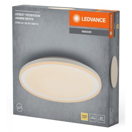 Ledvance - LED-Deckenleuchte ORBIS PEDERSON LED/24W/230V d 45 cm weiß
