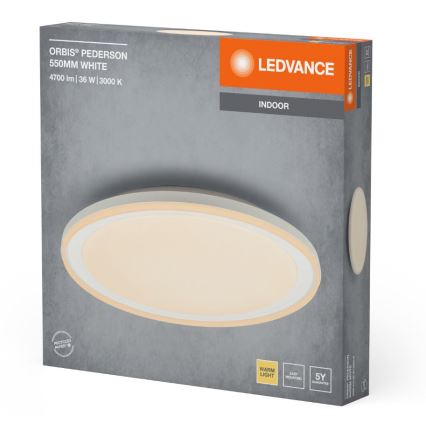 Ledvance - LED-Deckenleuchte ORBIS PEDERSON LED/36W/230V d 55 cm weiß