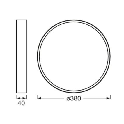 Ledvance - LED-Deckenleuchte ORBIS SLIM LED/24W/230V weiß