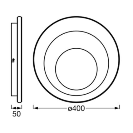 Ledvance - LED-Deckenleuchte ORBIS SPIRAL LED/27W/230V