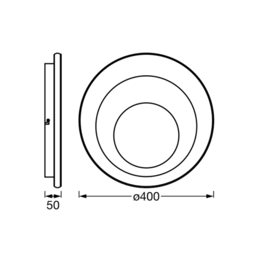 Ledvance - LED-Deckenleuchte ORBIS SPIRAL LED/27W/230V