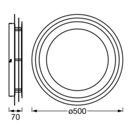 Ledvance - LED-Deckenleuchte ORBIS SPIRAL LED/38W/230V