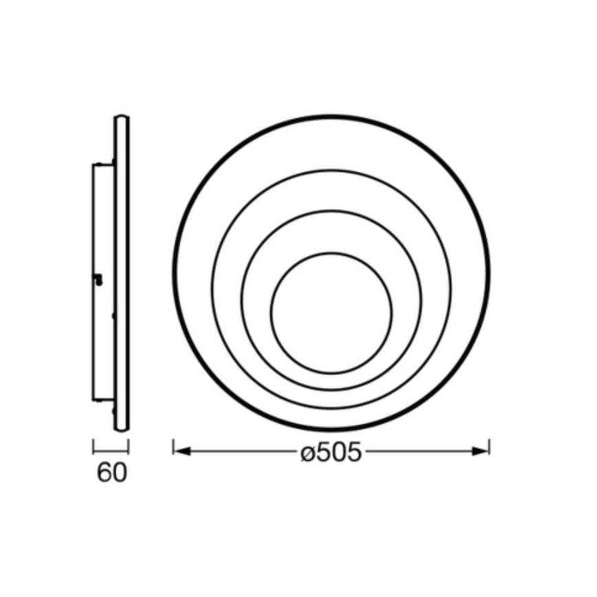 Ledvance - LED-Deckenleuchte ORBIS SPIRAL LED/42W/230V