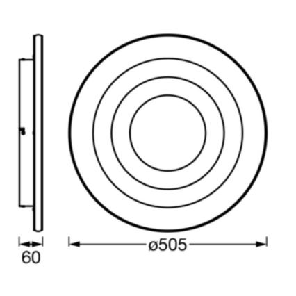 Ledvance - LED-Deckenleuchte ORBIS SPIRAL LED/42W/230V