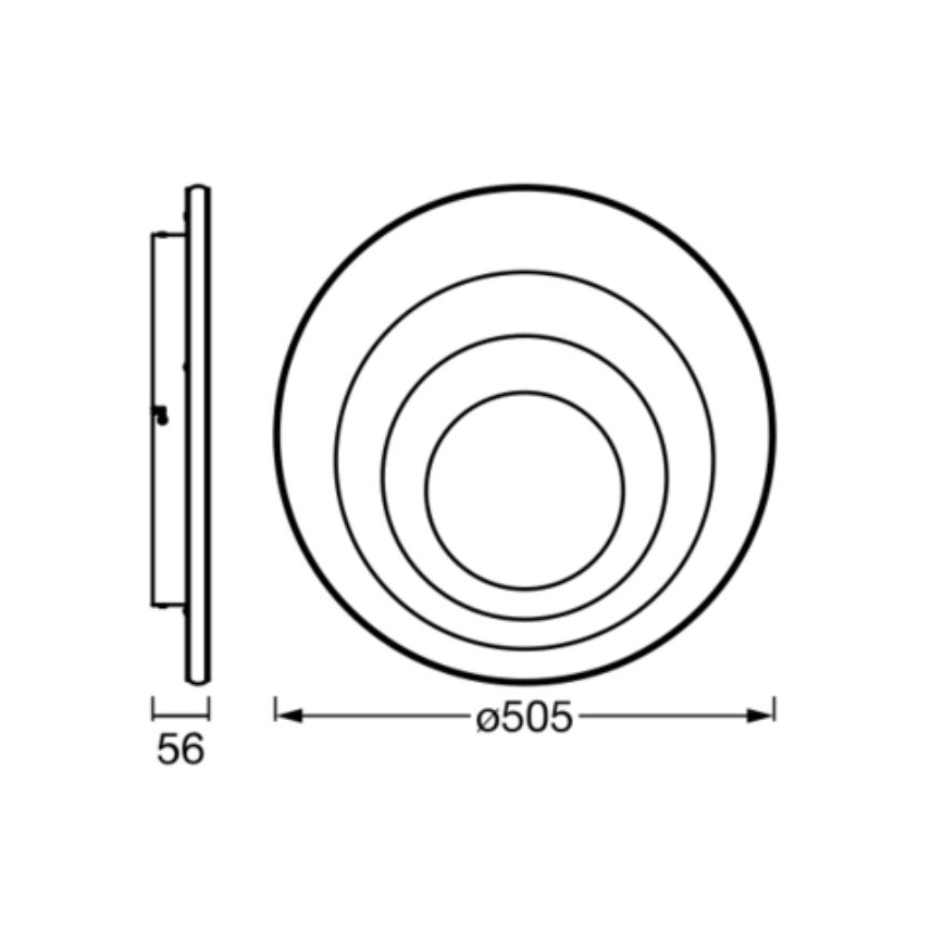 Ledvance - LED-Deckenleuchte ORBIS SPIRAL LED/42W/230V