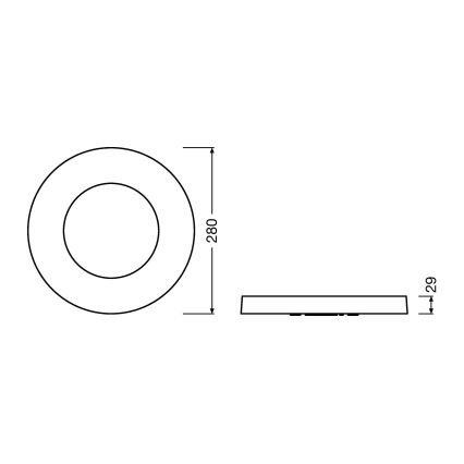 Ledvance - LED-Deckenleuchte RING LED/18W/230V