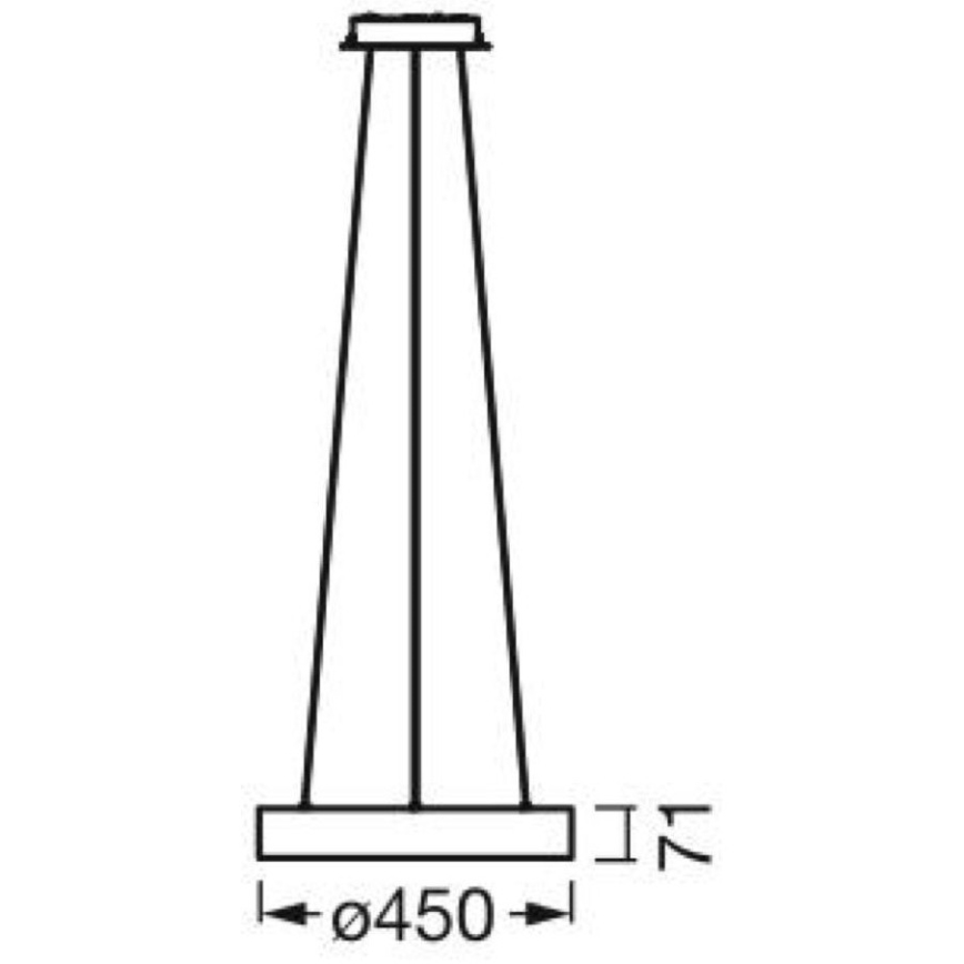 Ledvance - LED dimmbare Hängeleuchte an Seil SUN@HOME CIRCULAR LED/18,5W/230V Wi-Fi
