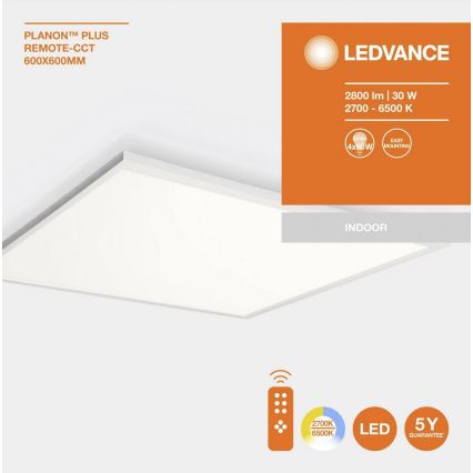 Ledvance - LED-Dimm-Paneel PLANON PLUS LED/30W/230/12V + Fernbedienung