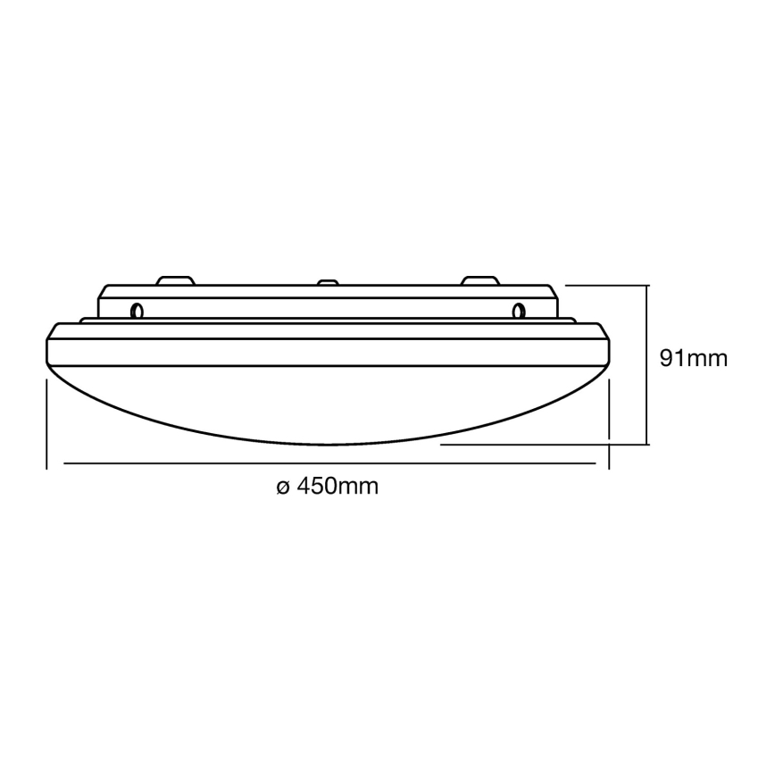 Ledvance - LED dimmbare Deckenleuchte ORBIS SPARKLE LED/24W/230V