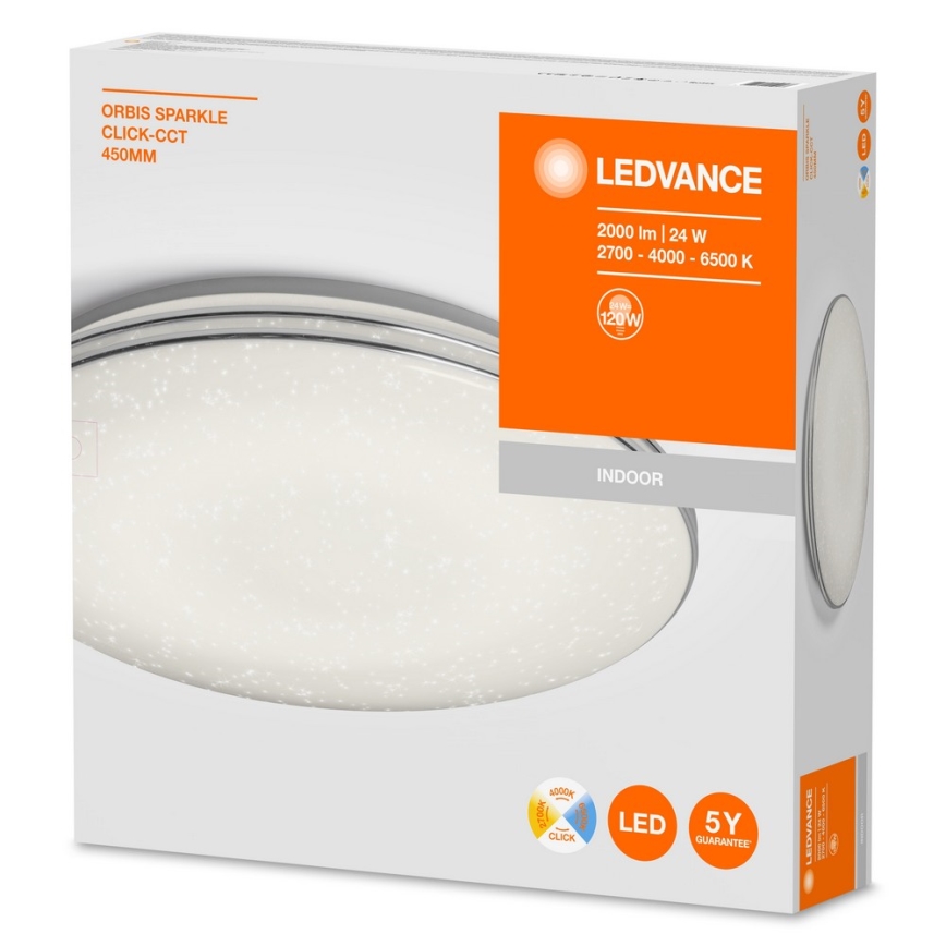 Ledvance - LED Dimmbare Deckenleuchte SILARA LED/24W/230V 2700K-6000K