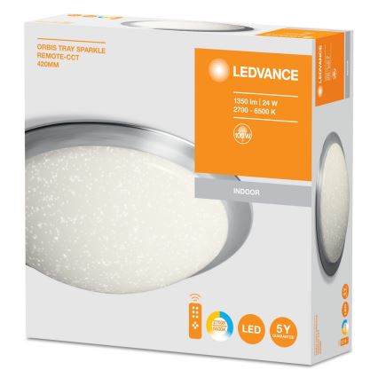 Ledvance - LED Dimmbare Deckenleuchte SILARA LED/24W/230V + Fernbedienung