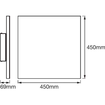 Ledvance - LED dimmbare Deckenleuchte SMART+ FRAMELESS LED/28W/230V 3,000K-6,500K Wi-Fi