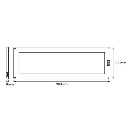 Ledvance - LED dimmbare Unterbauleuchte mit Sensor CABINET LED/10W/230V