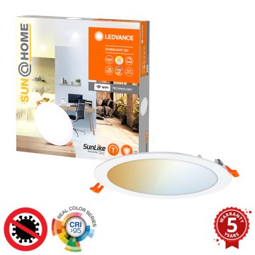 Ledvance - LED dimmbares Einbauleuchten SUN@HOME LED/22W/230V 2200-5000 CRI 95 Wi-Fi