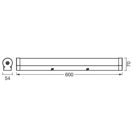 Ledvance - LED dimmbares Touch-Spiegelleuchten ORBIS TUBE LED/12W/230V 60 cm 3000/4000K IP44
