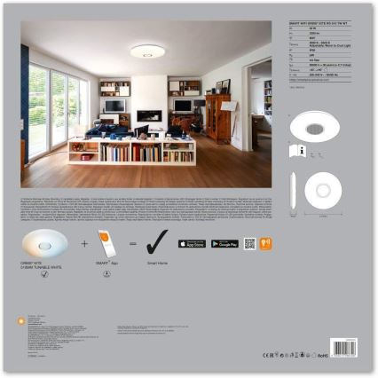 Ledvance - LED-Dimmer-Deckenleuchte SMART+ KITE LED/32W/230V 3000K-6500K Wi-Fi