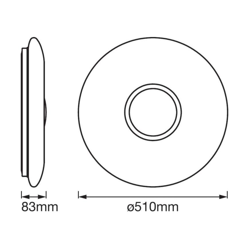 Ledvance - LED-Dimmer-Deckenleuchte SMART+ KITE LED/32W/230V 3000K-6500K Wi-Fi