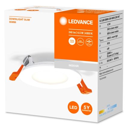 Ledvance - LED-Einbauleuchte SLIM LED/4,5W/230V 4000K