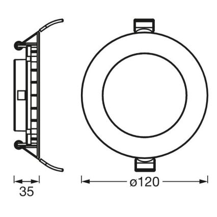 Ledvance - LED-Einbauleuchte SLIM LED/8W/230V 6500K