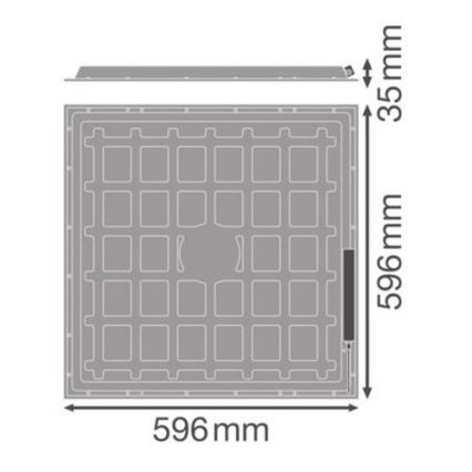 Ledvance - LED-Einlegepanel ESSENTIAL LED/36W/230V 4000K 60x60 cm