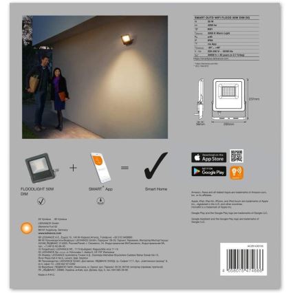 Ledvance - LED-Flutlicht SMART+ FLOOD LED/50W/230V IP65 Wi-Fi