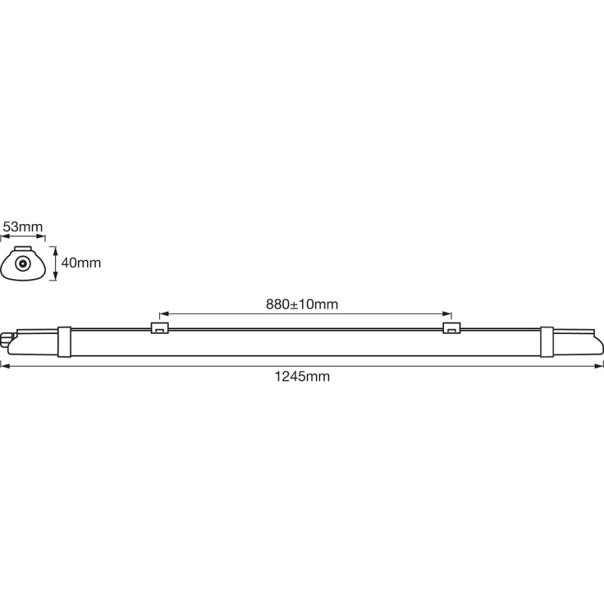Ledvance – LED-Hochleistungs-Leuchtstofflampe DAMP LED/18W/230V IP65