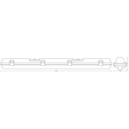 Ledvance - LED-Industrieleuchte mit Sensor SUBMARINE 1xG13/16W/230V IP65