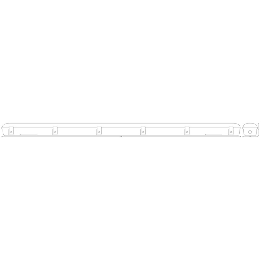 Ledvance - LED-Industrieleuchte mit Sensor SUBMARINE 1xG13/19W/230V IP65