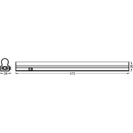 Ledvance – LED-Küchenunterbauleuchte mit Sensor BATTEN LED/8W/230V 60 cm