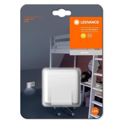 Ledvance - LED-Nachtlicht mit Sensor LUNETTA LED/0,3W/230V 3000K