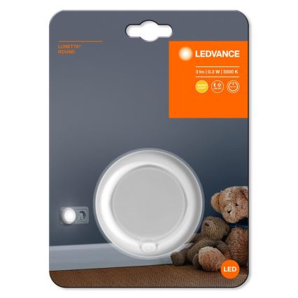 Ledvance - LED-Nachtlicht mit Sensor LUNETTA LED/0,3W/230V 3000K