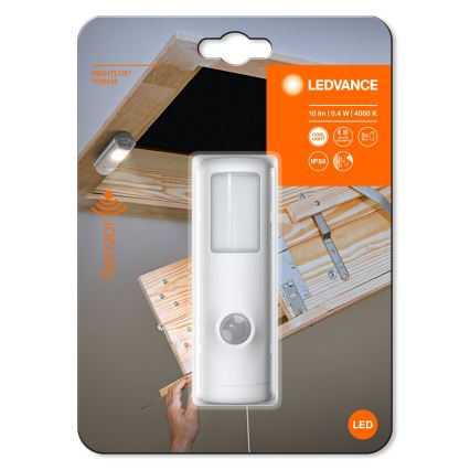 Ledvance - LED Orientierungsleuchte mit Sensor NIGHTLUX LED/0,35W/3xAAA IP54