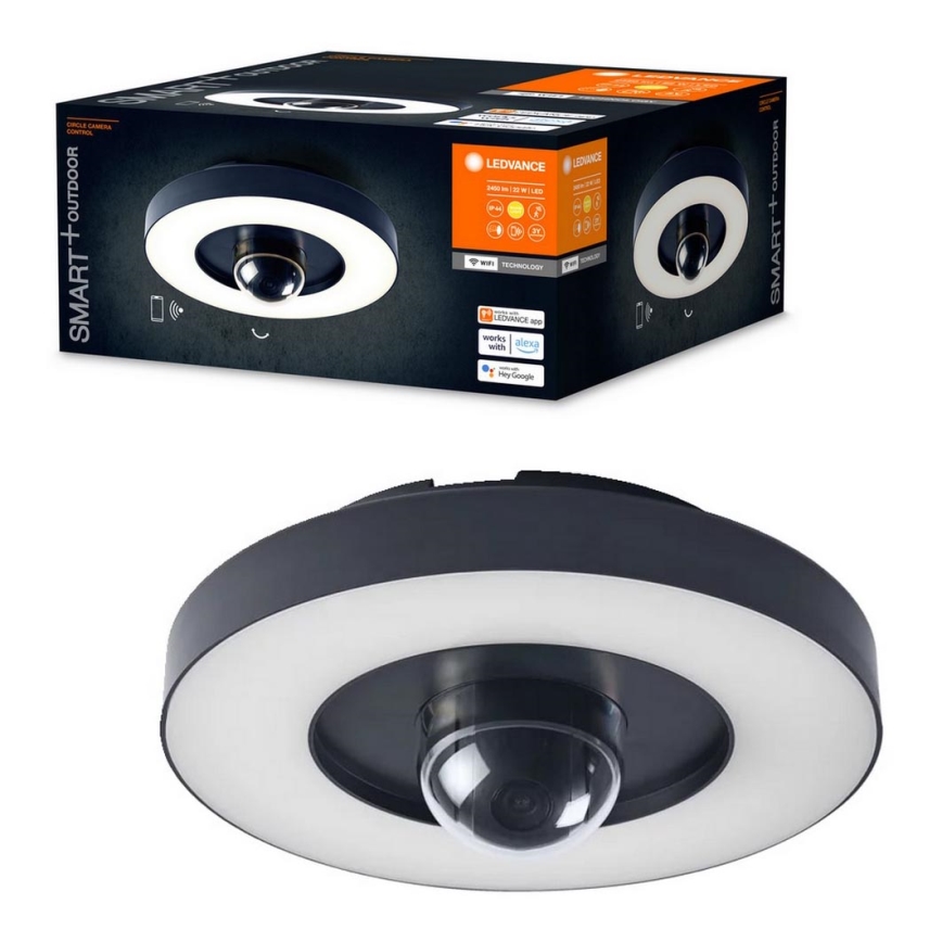 Ledvance – LED-Outdoor-Leuchte mit Sensor and Kamera SMART+ LED/22W/230V IP44 Wi-Fi