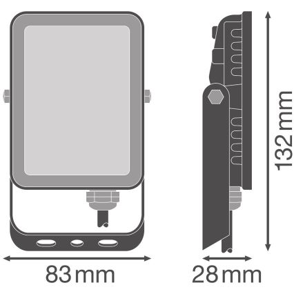 Ledvance – LED-Outdoor-Wandstrahler FLOODLIGHT LED/10W/230V 6500K IP65