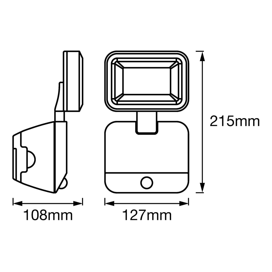 Ledvance - LED-Outdoor-Wandstrahler mit Sensor SPOTLIGHT LED/4W/4xD IP54