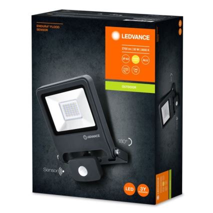 Ledvance - LED Reflektor mit Sensor ENDURA LED/30W/230V IP44