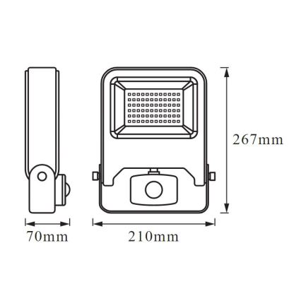 Ledvance - LED-Reflektor mit Sensor ENDURA LED/50W/230V IP44