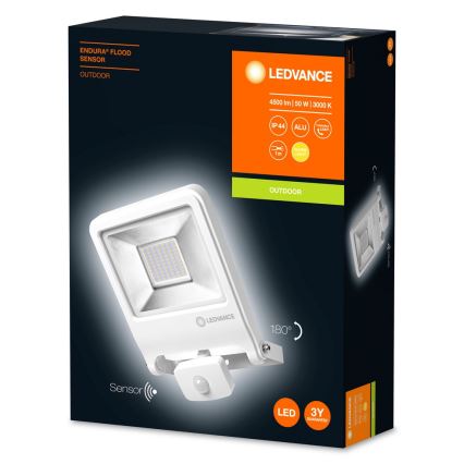 Ledvance - LED-Reflektor mit Sensor ENDURA LED/50W/230V IP44