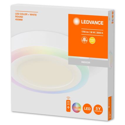 Ledvance - LED RGB Dimmbare Deckenleuchte LED/38W/230V + FB