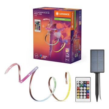 Ledvance - LED RGB dimmbarer Solar-LED-Streifen FLEX MAGIC 3m LED/1,2W/5V IP44 + Fernbedienung
