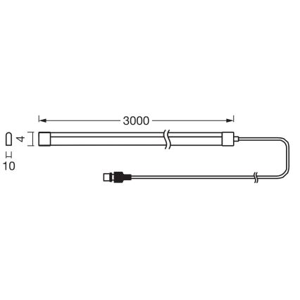 Ledvance - LED RGB dimmbarer Solar-LED-Streifen FLEX MAGIC 3m LED/1,2W/5V IP44 + Fernbedienung