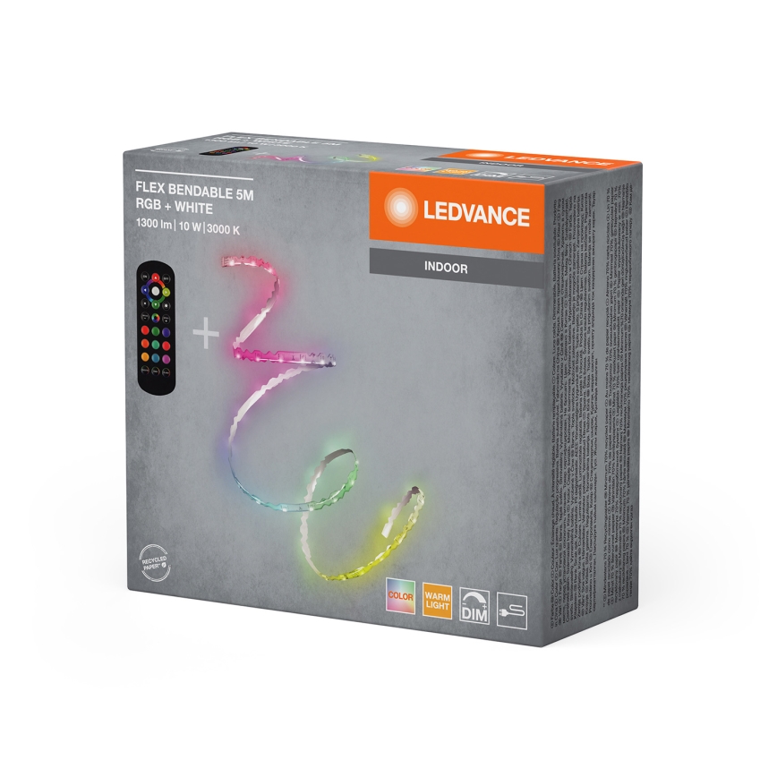 Ledvance - LED RGB dimmbarer Streifen FLEX 5m LED/10W/230V + Fernbedienung