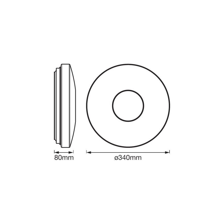 Ledvance - LED-RGB-Dimmer-Deckenleuchte SMART+ KITE LED/18W/230V3000K - 6500K Wi-Fi