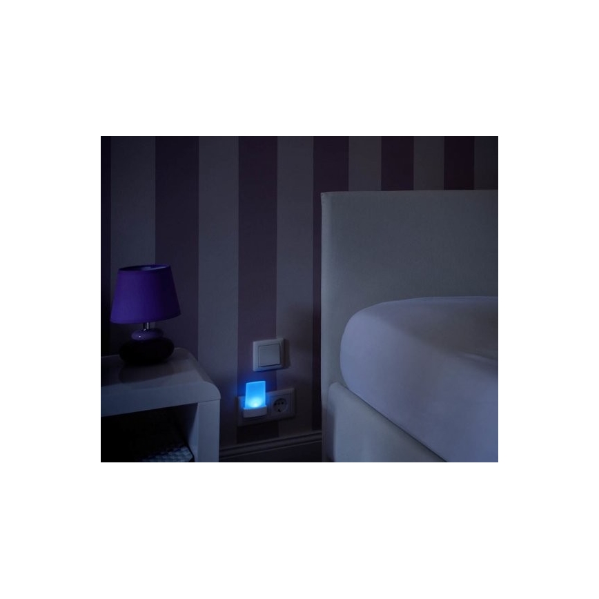 Ledvance - LED RGB Nachtlicht mit Sensor LUNETTA LED/0,28W/230V