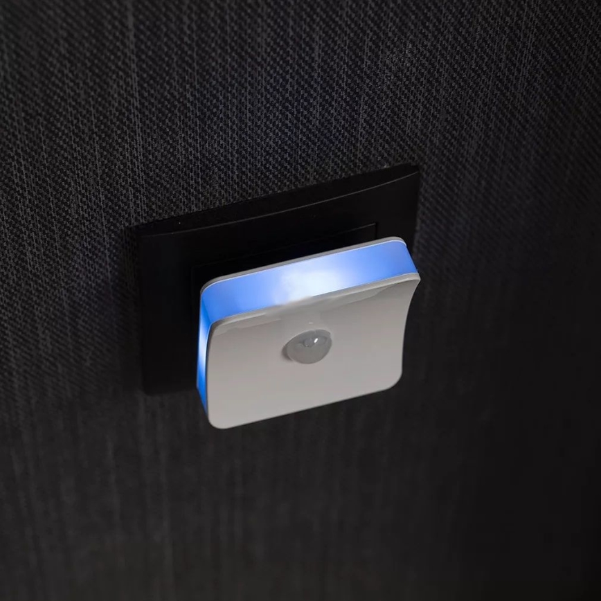 Ledvance - LED RGB Orientierungsleuchte mit Sensor für Steckdose LUNETTA LED/0,3W/230V
