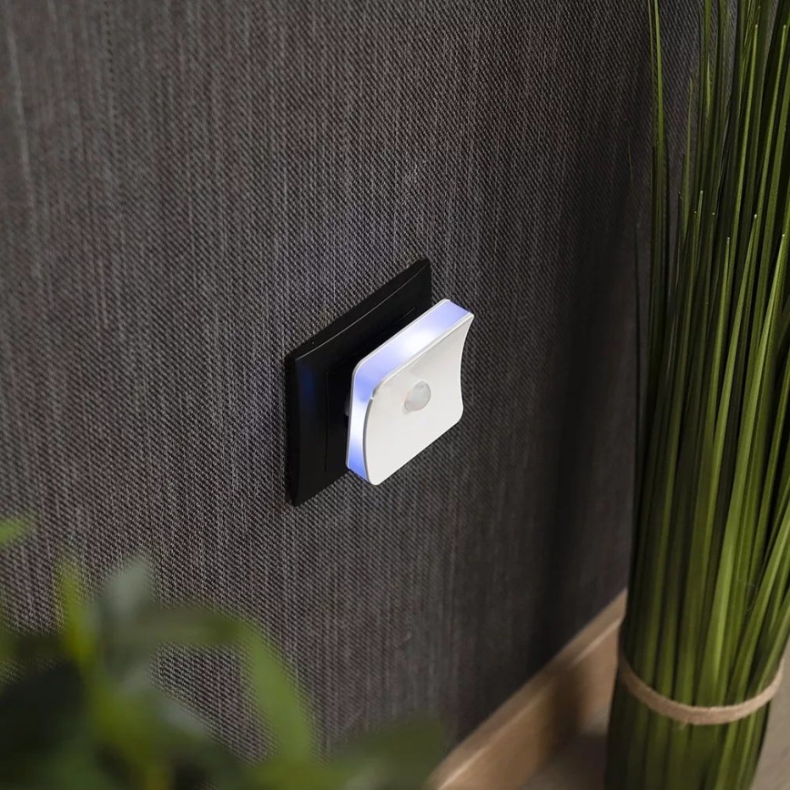 Ledvance - LED RGB Orientierungsleuchte mit Sensor für Steckdose LUNETTA LED/0,3W/230V