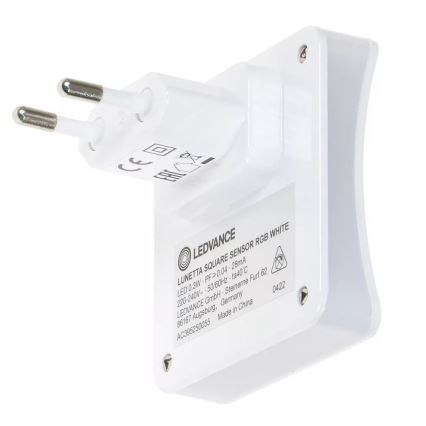 Ledvance - LED RGB Orientierungsleuchte mit Sensor für Steckdose LUNETTA LED/0,3W/230V