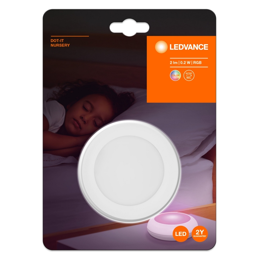 Ledvance - LED RGB Touch-Orientierungsleuchte DOT-IT LED/0,2W/4,5V